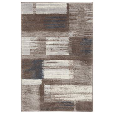 Central Oriental Structures Torrent Quti 5" x 7"6" Cloud and Parchment Area Rug, , large