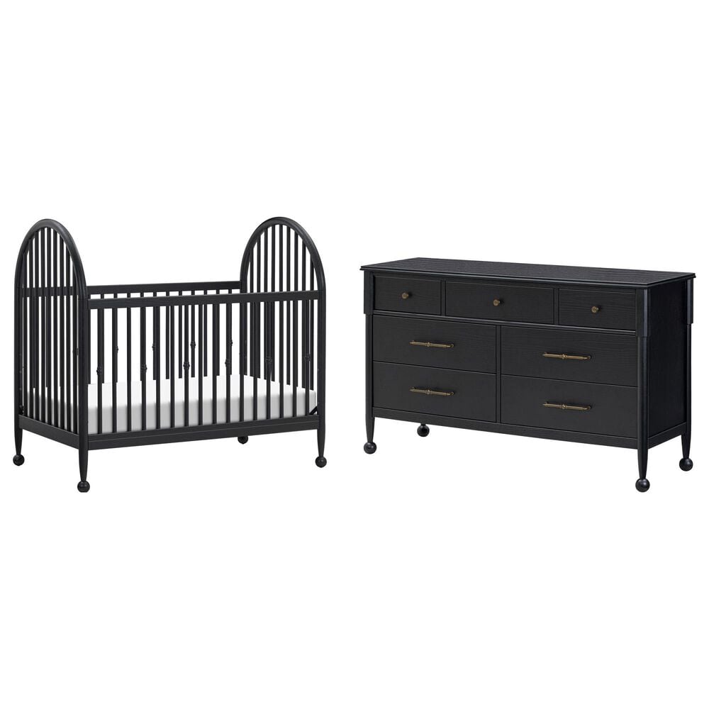 Namesake Alouette 2-Piece 3-In-1 Crib and Dresser in Archival Black, , large