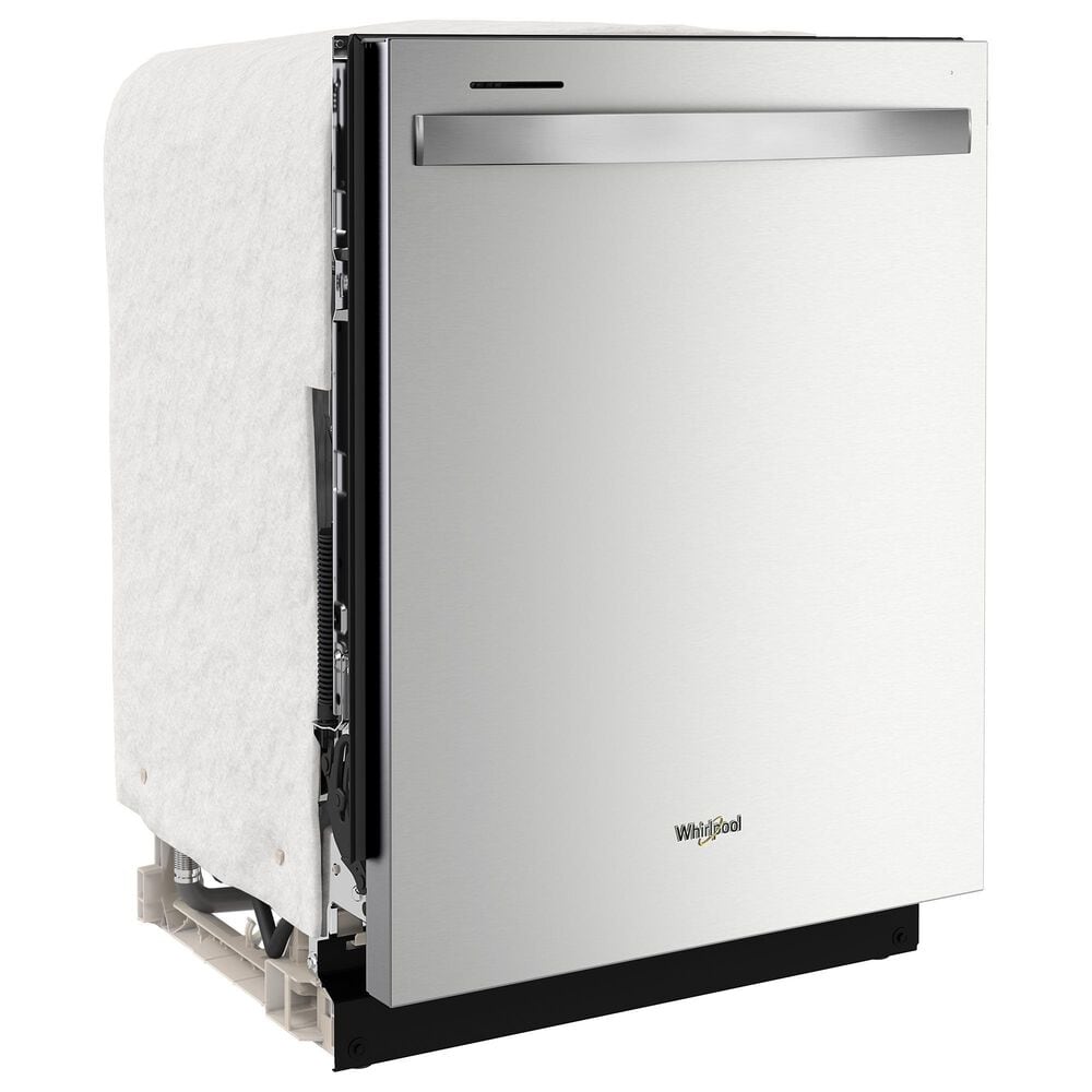 Whirlpool 24" Built-In Dishwasher with AI Intelligent Wash and Tall Top Rack in Fingerprint Resistant Stainless Steel, , large