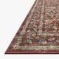 Rifle Paper Co Crafted by Cloth and Company Courtyard 5" x 7"6" Eve Crimson Area Rug, , large