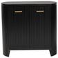 Baxton Studio Keshet 2-Door Accent Cabinet in Black, , large