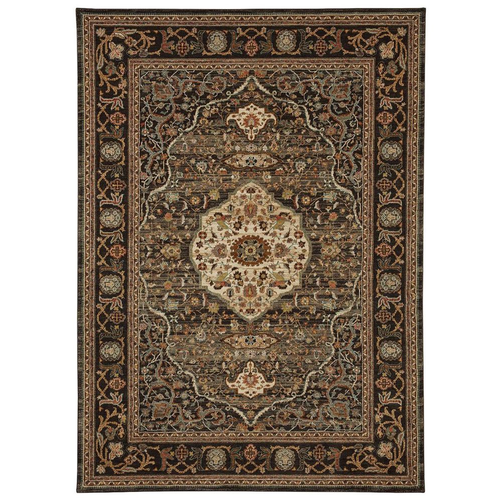 Karastan Spice Market 90661-09097 8&#39; x 11&#39; Charcoal Area Rug, , large