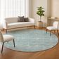 Dalyn Rug Company Soft Essentials Solid Sky 8" Round Indoor/Outdoor Area Rug, , large