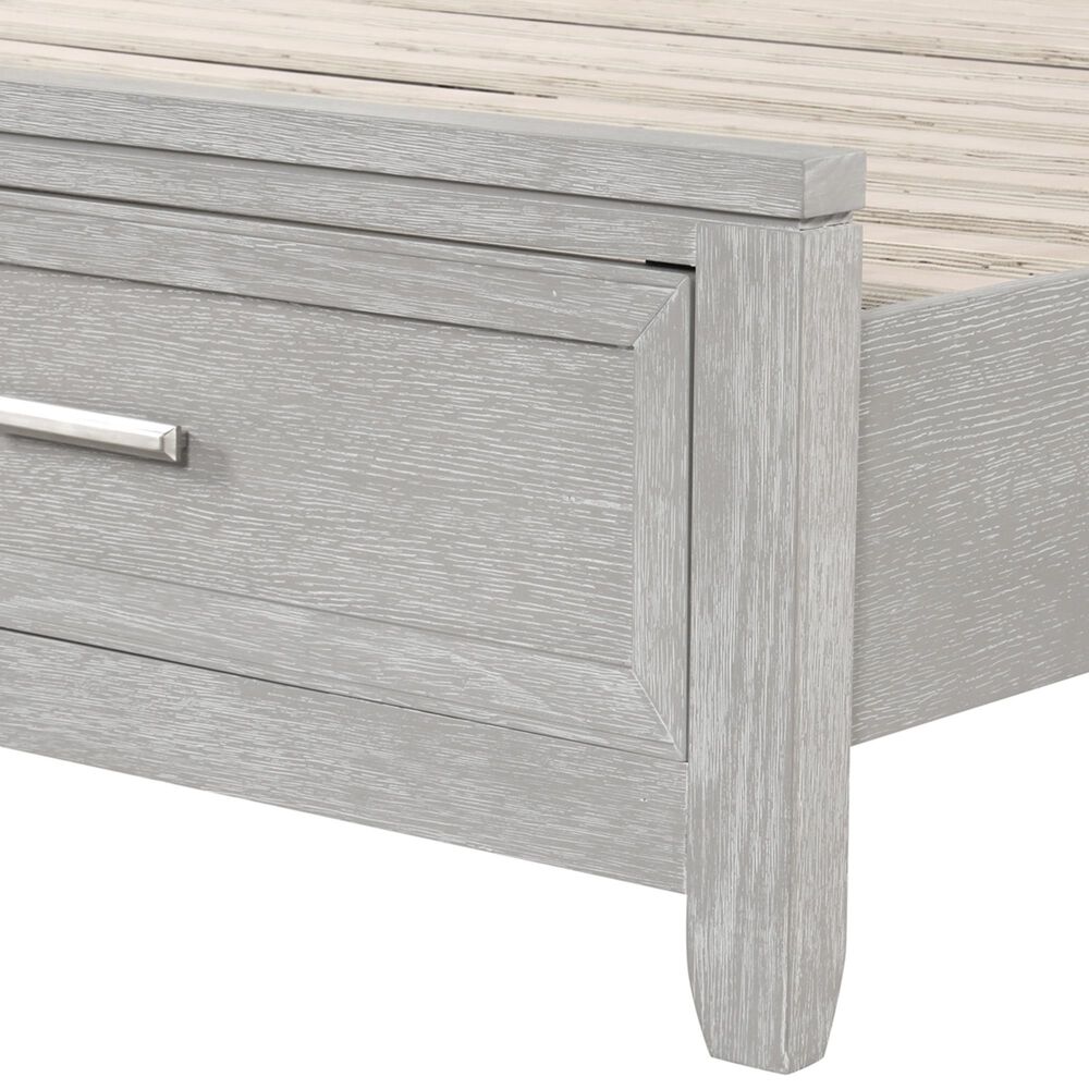 New Heritage Design Fiona 4-Piece Queen Bedroom Set in Mist Gray, , large