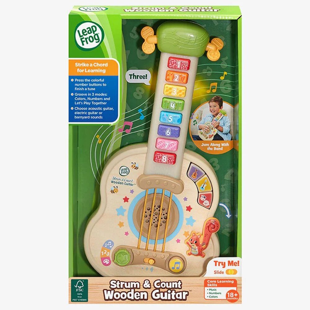Leapfrog Count and Strum Wooden Guitar, , large