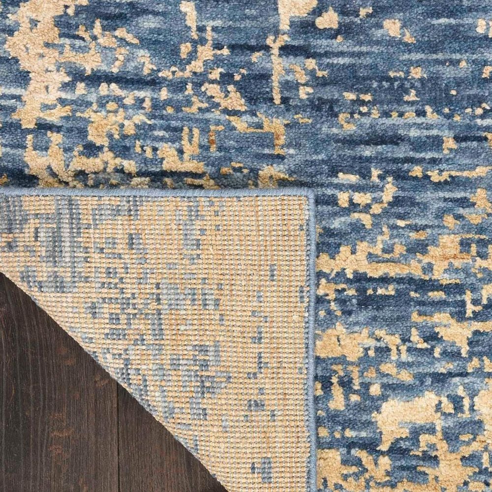 Nourison Luna 2&#39; x 3&#39; Dark Blue and Mocha Area Rug, , large