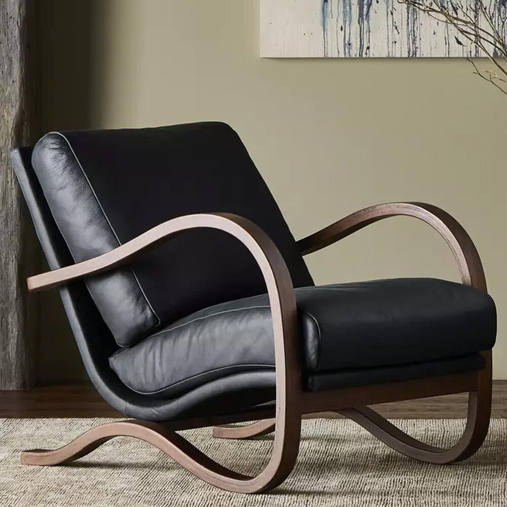Four Hands Paxon Chair in Brickhouse Black, , large