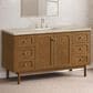 James Martin Laurent 60" Single Bathroom Vanity in Honey Oak with 3 cm Tajnar Eclos Top and Rectangular Sink, , large