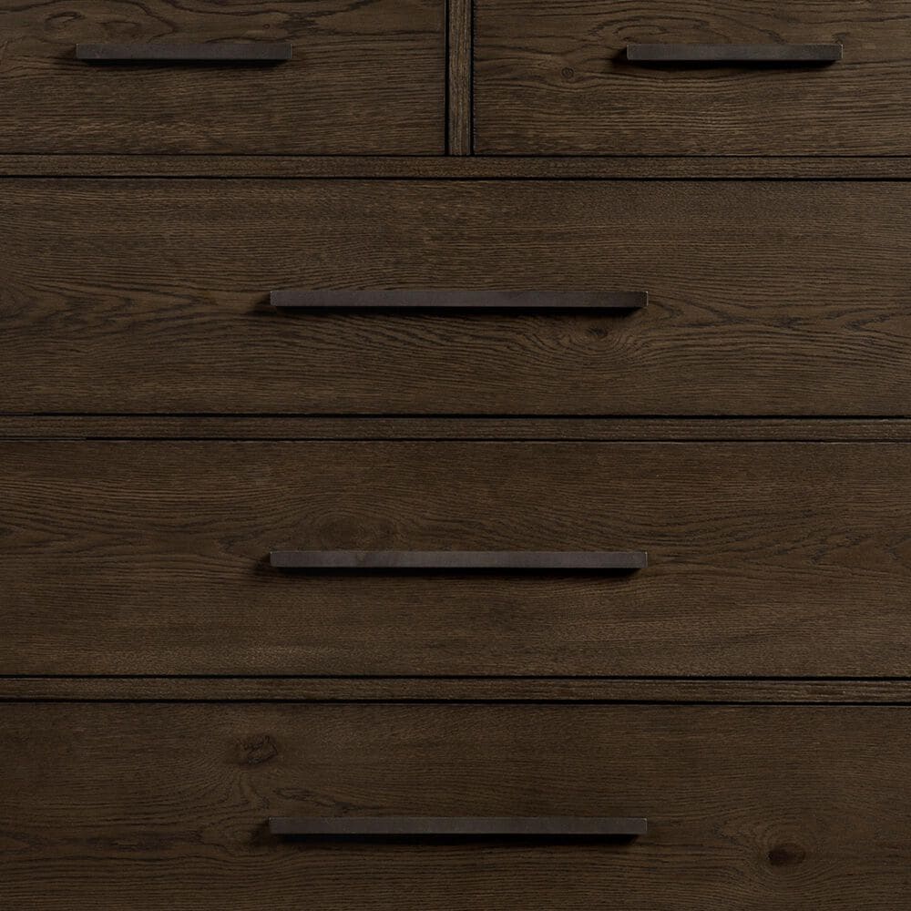 Hawthorne Furniture Norwich 5 Drawer Chest in Dark Rustic Oak, , large