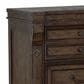 Sasha Lee Grand Teton 2 Drawer Wireless Charging Nightstand in Dark Brown with 2 USB Ports, , large