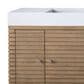 James Martin Vanities Linear 72" Single Bathroom Vanity in Whitewashed Walnut with 10 cm Glossy White Solid Surface Top and Rectangular Sink, , large