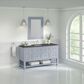 James Martin Vanities Breckenridge 60" Single Bathroom Vanity in Serenity Blue with 3 cm Parisien Bleu Quartz Top, Rectangular Sink and FreePower Wireless Charger, , large
