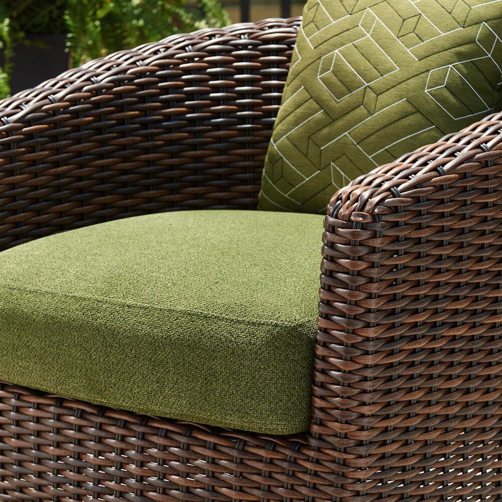 Ashley Horizon Hall Swivel Lounge Chair in Green, , large