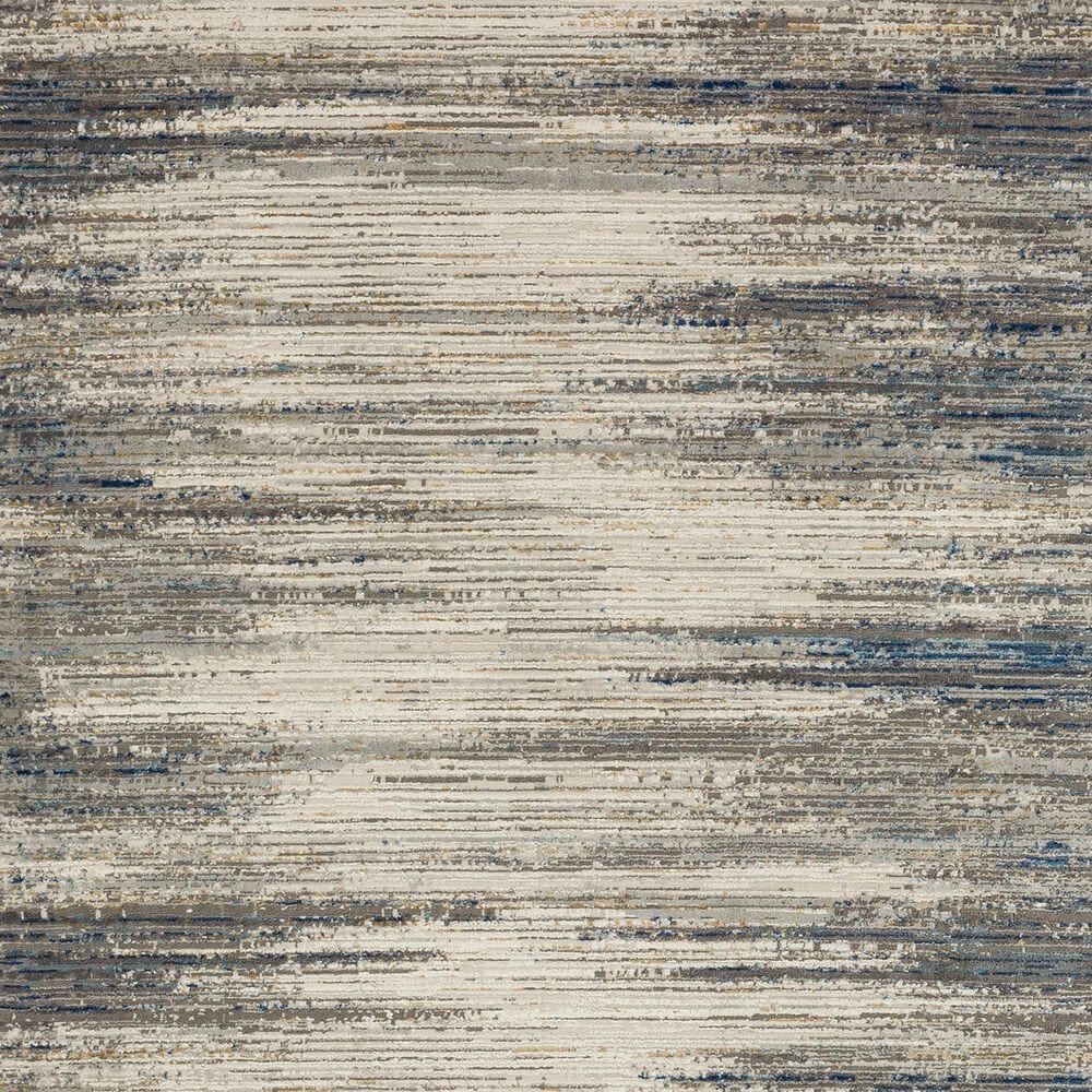 Karastan Cleo Bell Place 5&#39;3&quot; x 8&#39; Light Grey Area Rug, , large
