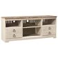 Ashley Willowton 4-Piece Entertainment Center in Whitewash, , large