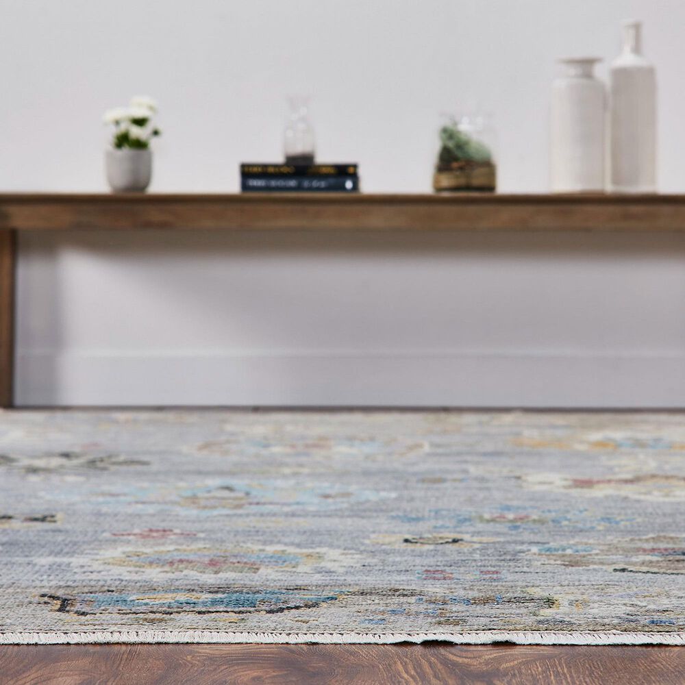 Kalaty Rug Ambrose 2&#39;6&quot; x 10&#39; Vintage Greys and Multicolor Runner, , large