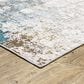 Oriental Weavers Malibu 2" x 3" Ivory and Blue Area Rug, , large