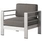 Hearth and Haven Cape Coral Outdoor Club Chair in Silver, , large