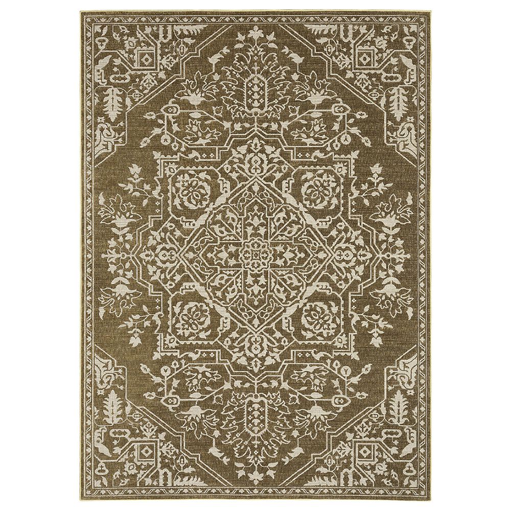Oriental Weavers Intrigue 5"3" x 7"6" Gold Area Rug, , large