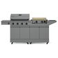Tytus Anaheim and Emberwood 3-Piece Modular Duo with 2-Burner Gas Griddle in Gunmetal Gray, , large