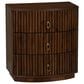 Linon Home Decor Chantel 3-Drawer Nightstand in Walnut, , large