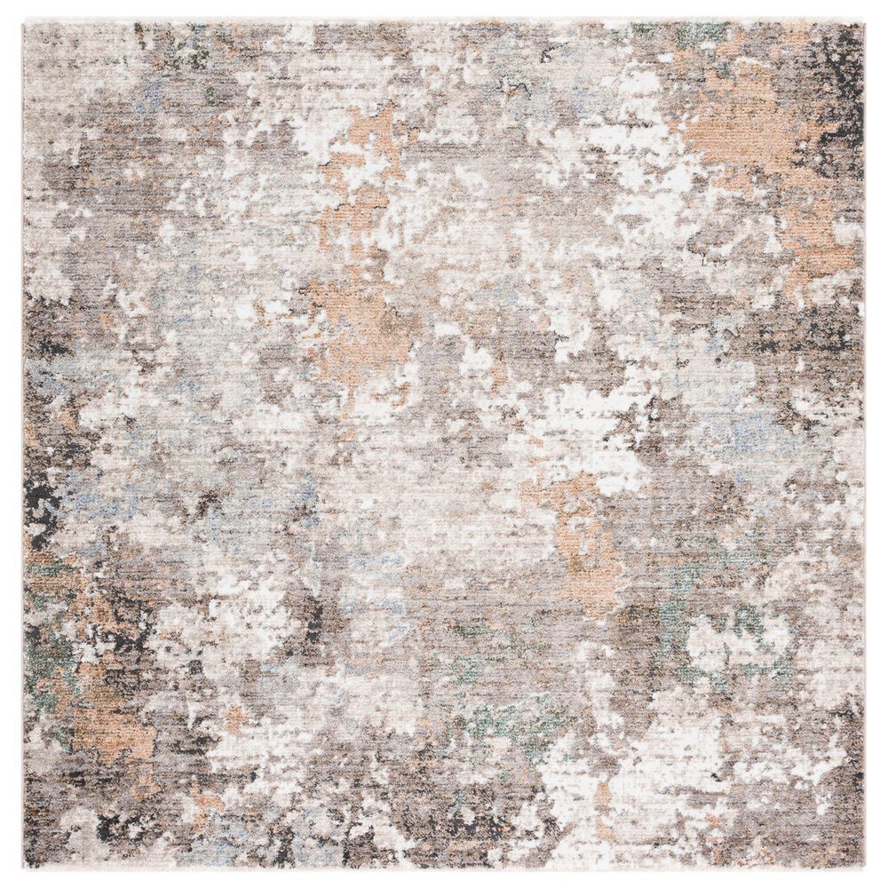 Safavieh Jasmine 5"3" Square Grey and Gold Area Rug, , large