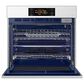 Samsung Bespoke 2-Piece Kitchen Package with White Bespoke 30" Single Wall Oven and Black 30" Induction Cooktop, , large