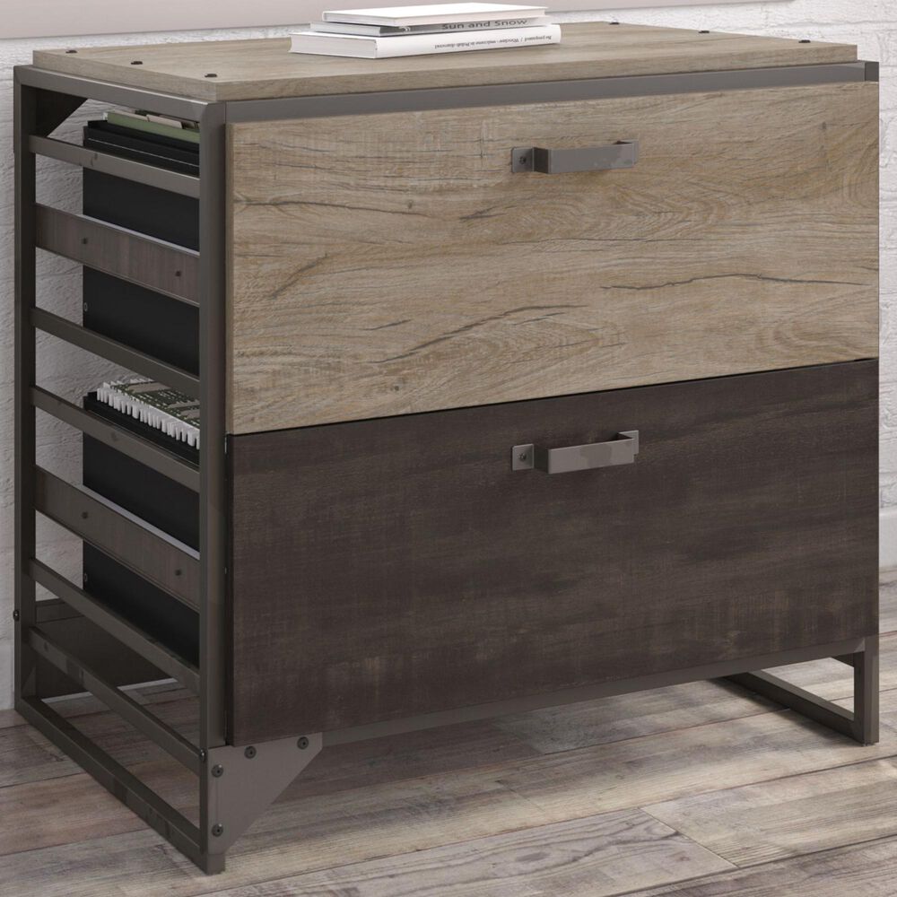 Bush Refinery Lateral File in Rustic Gray Nebraska Furniture Mart