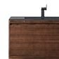 James Martin Vanities Mantova 35.4" Single Vanity in Mid-Century Walnut and Brushed Nickel with 3 cm Charcoal Black Composite Stone Top and Rectangular Sink, , large
