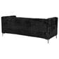 Titanic Furniture Austin Stationary Sofa in Black Velvet, , large
