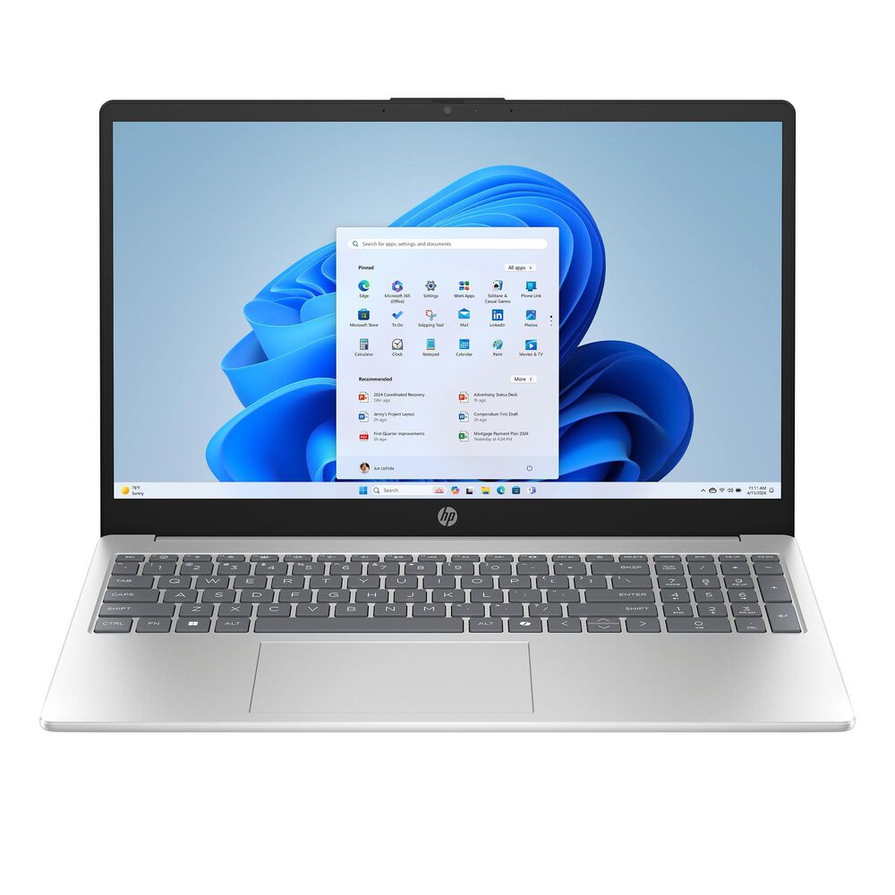 HP 15.6" Laptop | Intel Core i7-1355U - 12GB RAM - Intel Iris Xe Graphics - 512GB SSD in Natural Silver, , large