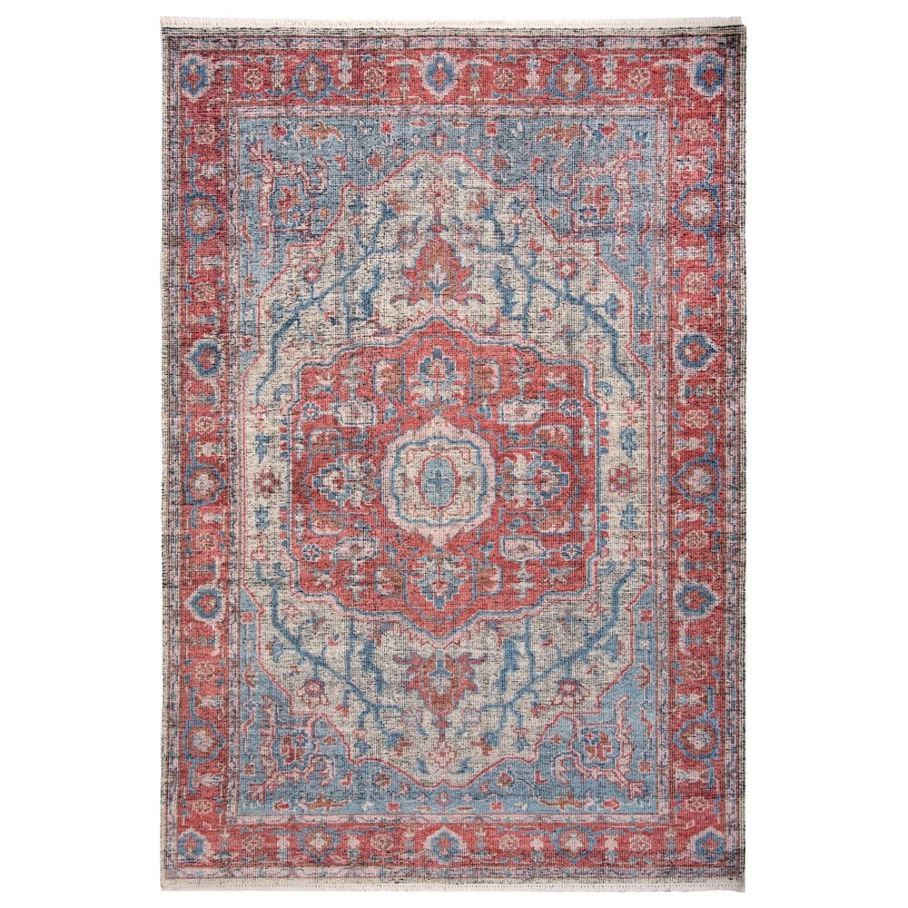 RIZZY Centra Rust and Blue 8" x 10" Area Rug, , large