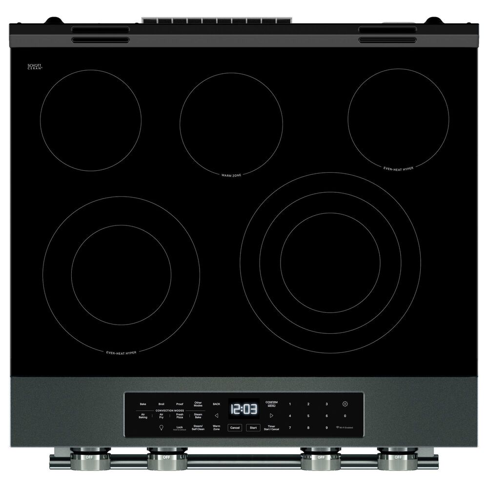 KitchenAid 2-Piece Kitchen Package with 30" Slide-In Smart Electric Range and 30" Over-the-Range Microwave Oven in Juniper, , large