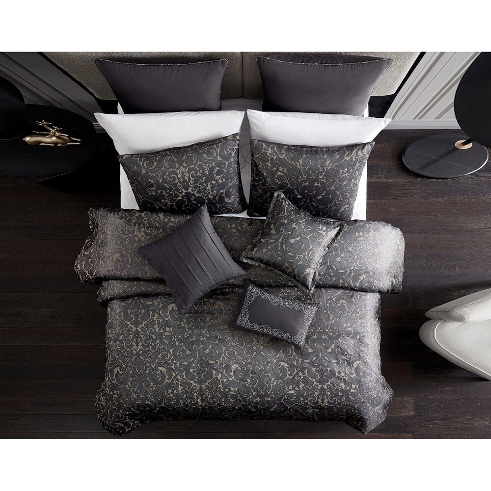 Hallmart Collectibles Dexton 9-Piece Queen Comforter Set in Tan and Black, , large