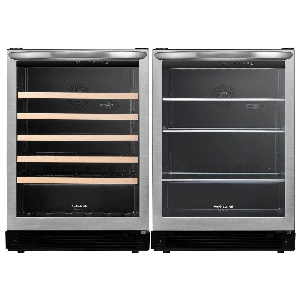 Frigidaire Gallery 2-Piece Kitchen Package with 5.3 Cu. Ft. Wine Cooler and 5.4 Cu. Ft. Beverage Center in Stainless Steel, , large