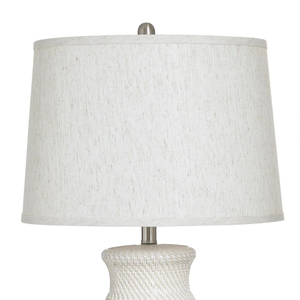 Flair Industries 32&quot; Ceramic Table Lamp in Novac Cream, , large