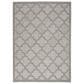 Nourison Easy Care 2" x 4" Silver Grey Indoor/Outdoor Area Rug, , large