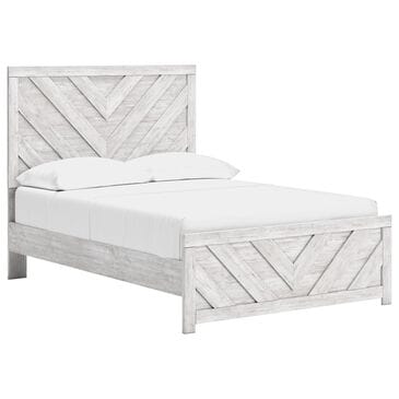 Ashley Cayboni Full Panel Bed in Whitewash, , large