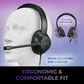 Adesso Wired Stereo Headset with AI Control in Black, , large