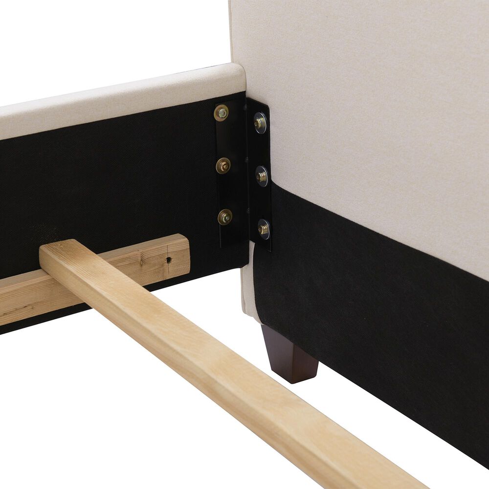 Jennifer Taylor Home Marcella Queen Upholstered Bed in Sky Neutral