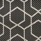 Nourison Horizon HOZ01 Black 3" x 5" Indoor/Outdoor Area Rug, , large