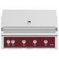 Hestan 42" Built-In Natural Gas Grill in Tin Roof Burgundy, , large