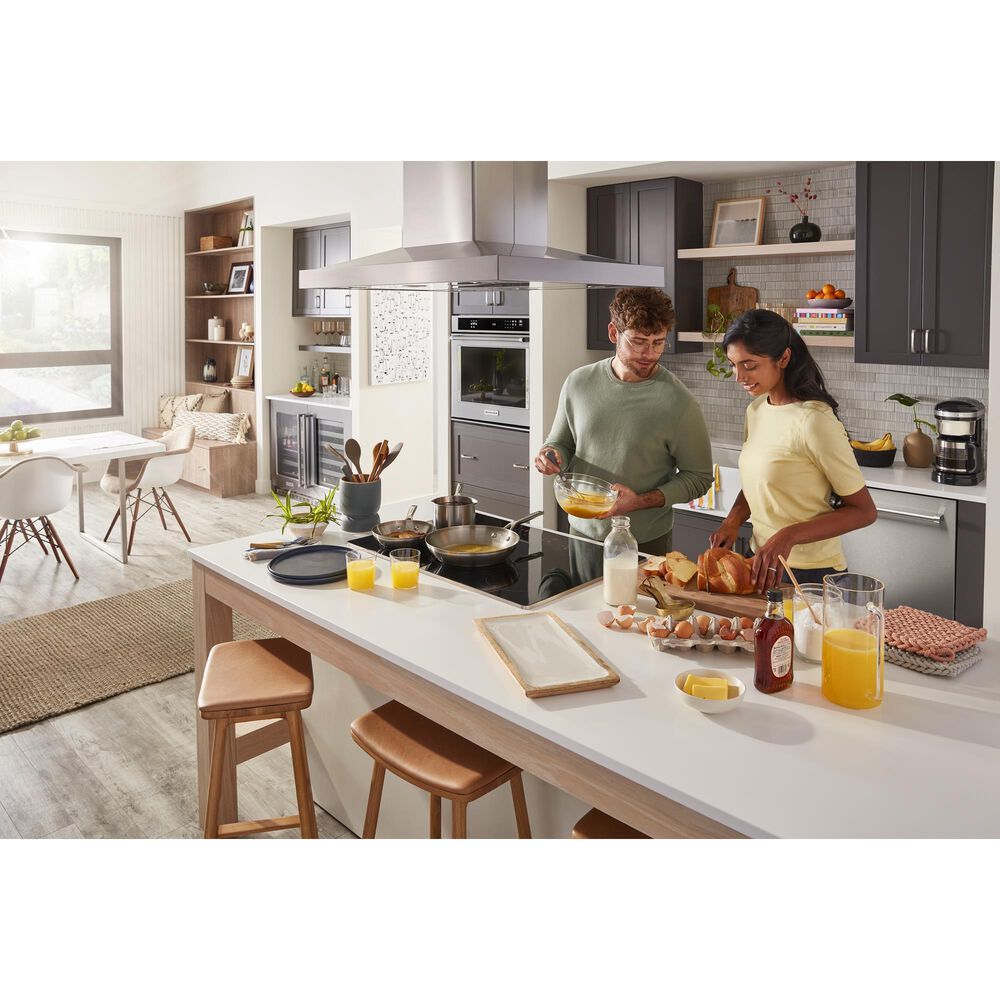 KitchenAid 30&quot; Built-In Electric Induction Cooktop in Stainless Steel, , large