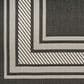 Nourison Horizon HOZ03 Black 10" x 14" Indoor/Outdoor Area Rug, , large