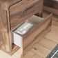 Ashley Fortlorn 4-Piece King Bedroom Set in Walnut Brown LED Light, , large