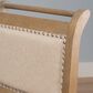 Linon Home Decor Emerson Side Chair with Beige Solid Upholstery in Natural, , large