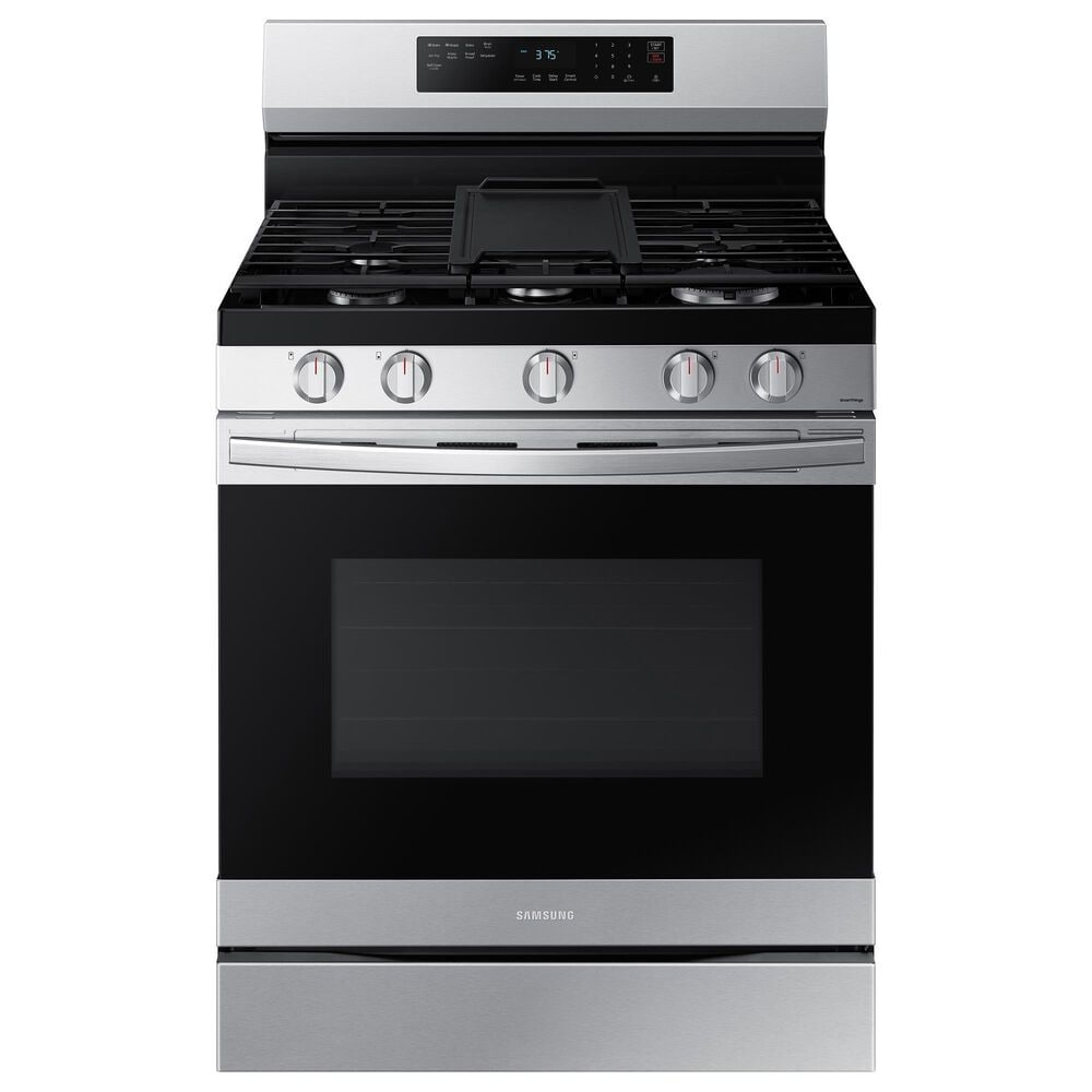 Samsung 6 Cu. Ft. Freestanding Gas Range with Wi-Fi and Air Fry in Stainless Steel, , large