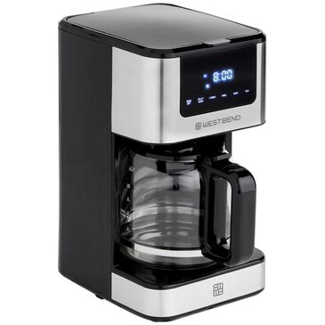 West Bend 12 Cup Hot & Iced Coffee Maker in Stainless Steel, , large