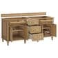 James Martin Vanities Lorelai 72" Double Vanity in Light Natural Oak with 3 cm Ethereal Noctis Quartz Top, , large