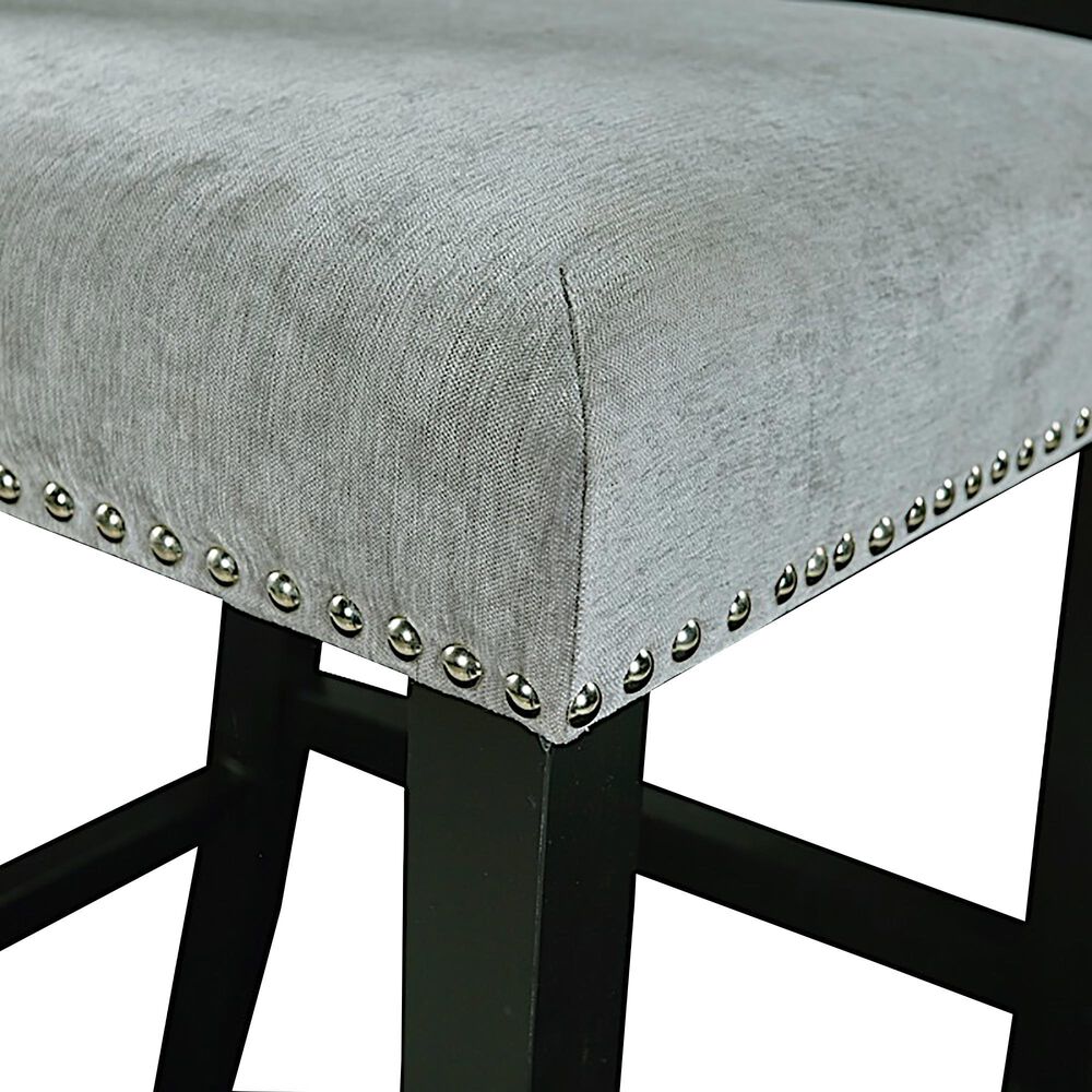 Linden Boulevard Cabrera Barstool in Dark Grey, , large